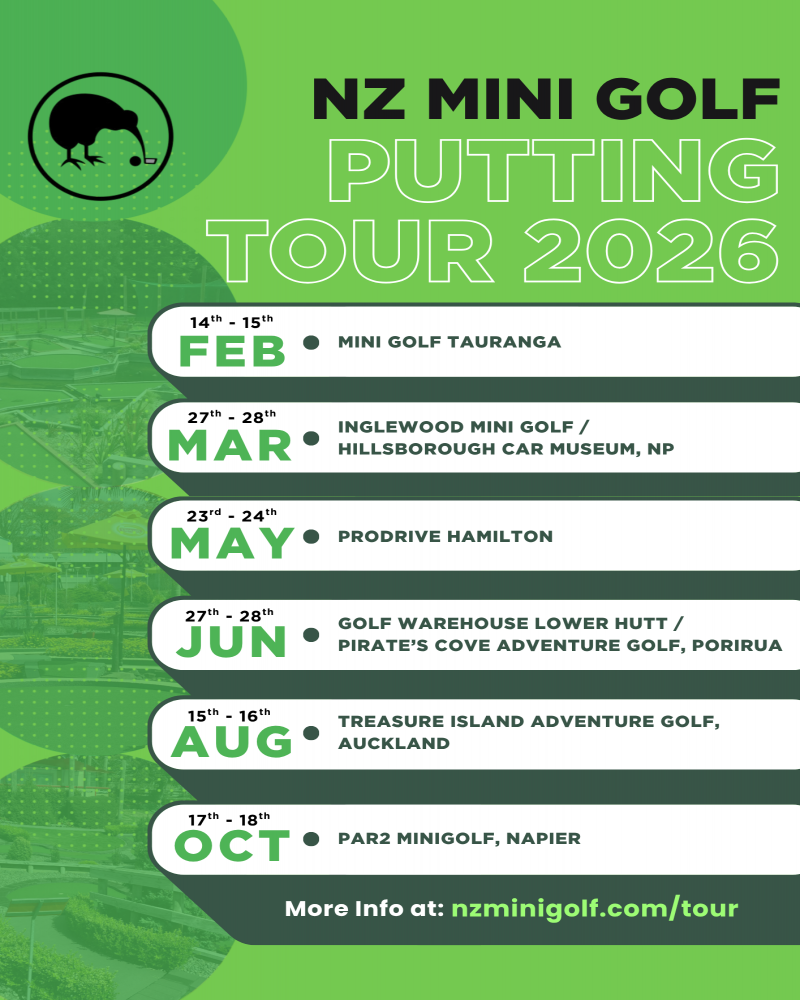 NZ Putting Tour 2026 Poster NZ Putting Tour 2026 Poster