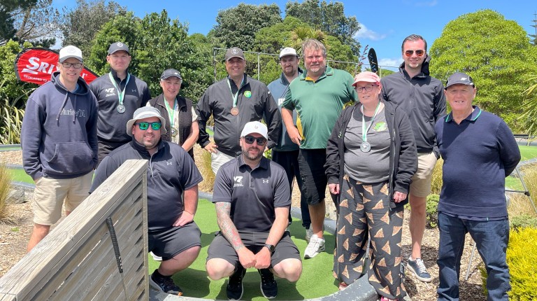 NZ Mini Golf Open 2024 - Pro Competitors Group Photo